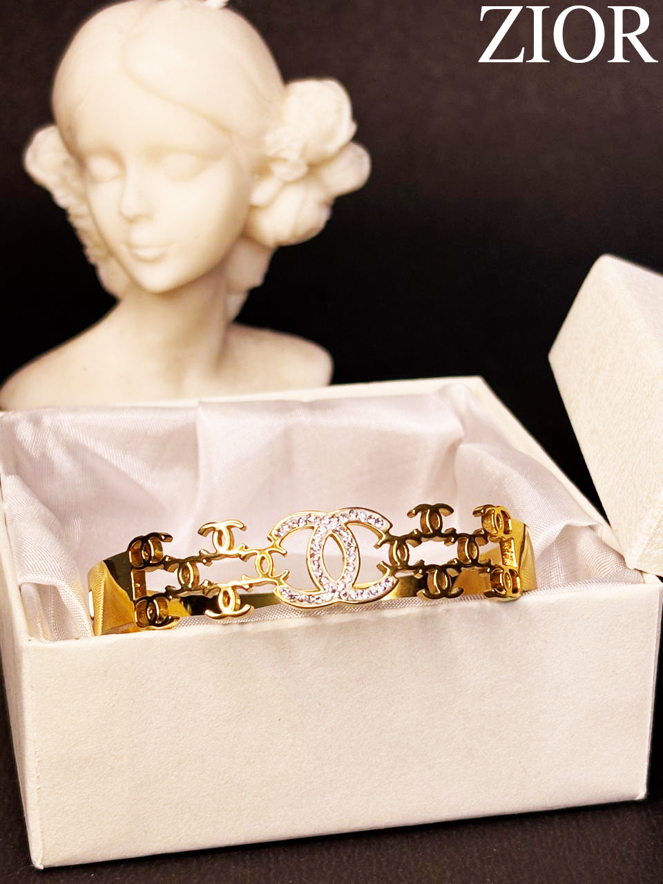ZIOR Women's Gucci Gold-Plated Designer Bracelet