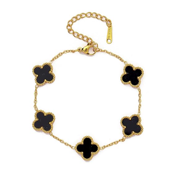 Black Clover Charm Bracelet