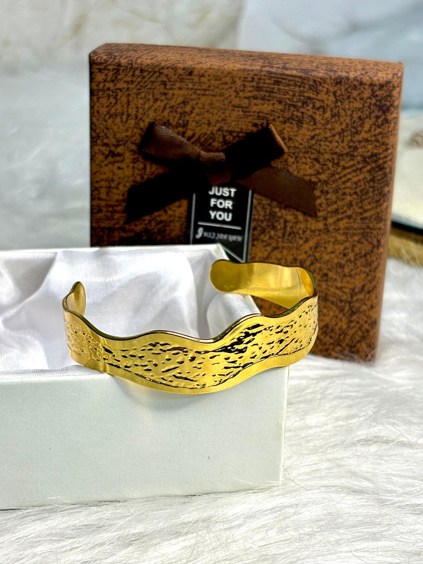Elegant Bracelet & Bangle | Cuff Bangle |Statement Anti-Tarnish Bangle | Korean Jewellery