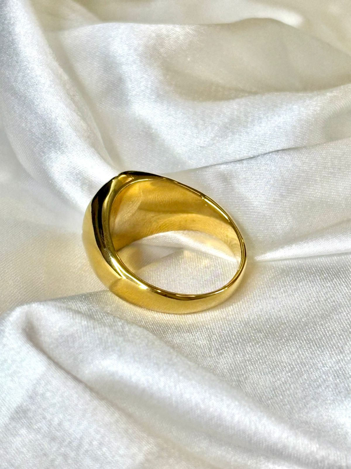 ZIOR Men Gold Plated Ring | Anti-Tarnish Stainless Steel Ring | Size 11-12
