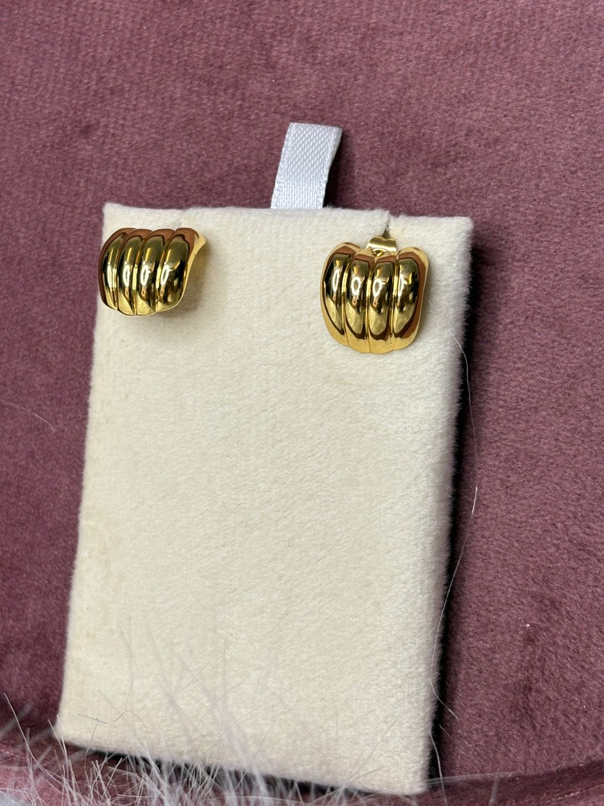Small triple line Wave Earrings / Tops
