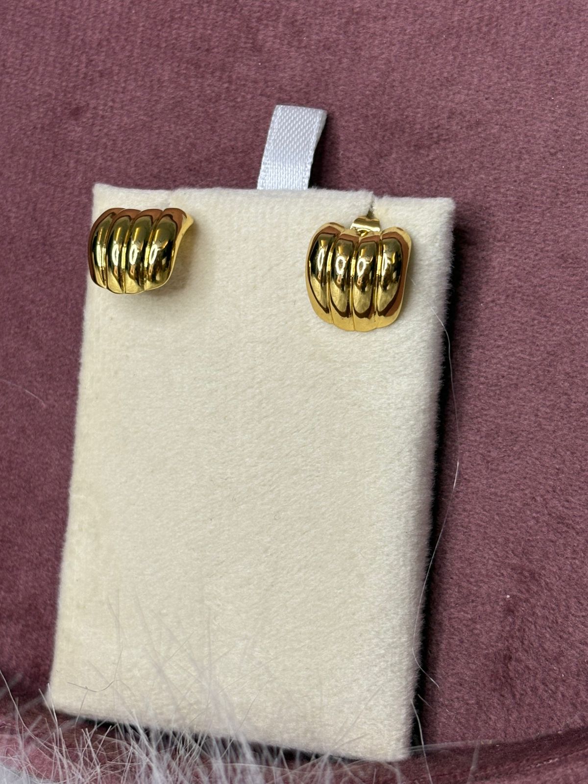 Small triple line Wave Earrings / Tops