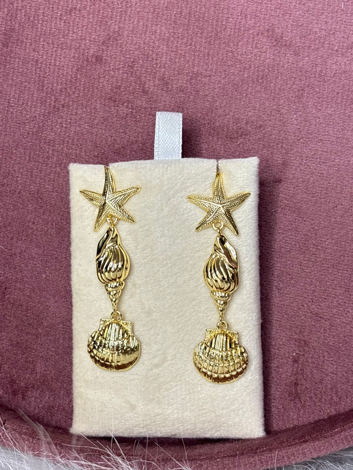 Sea-Shell Drop Beachy Earrings