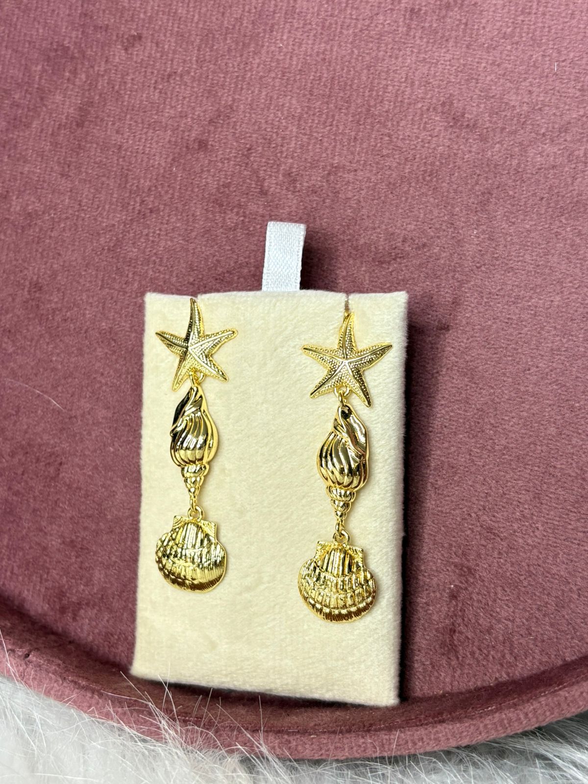 Sea-Shell Drop Beachy Earrings