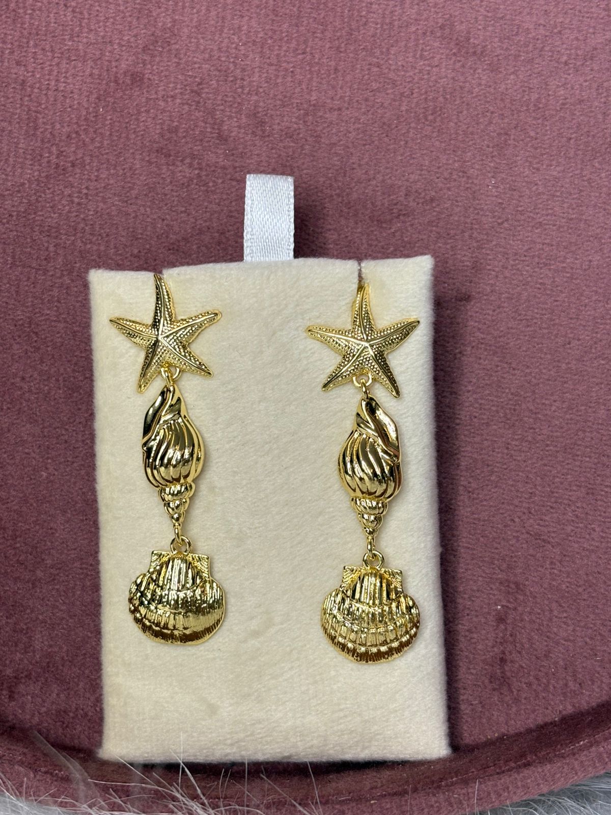 Sea-Shell Drop Beachy Earrings