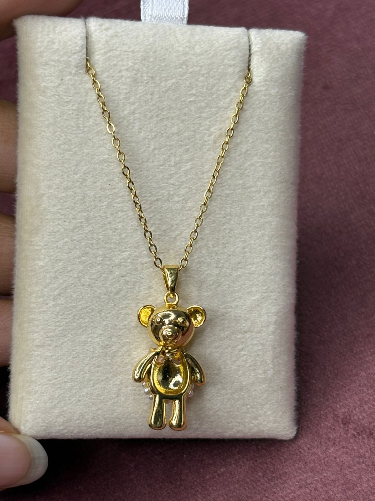 2-in-1 Teddy Bear Necklace - Dual Look Teddy Necklace