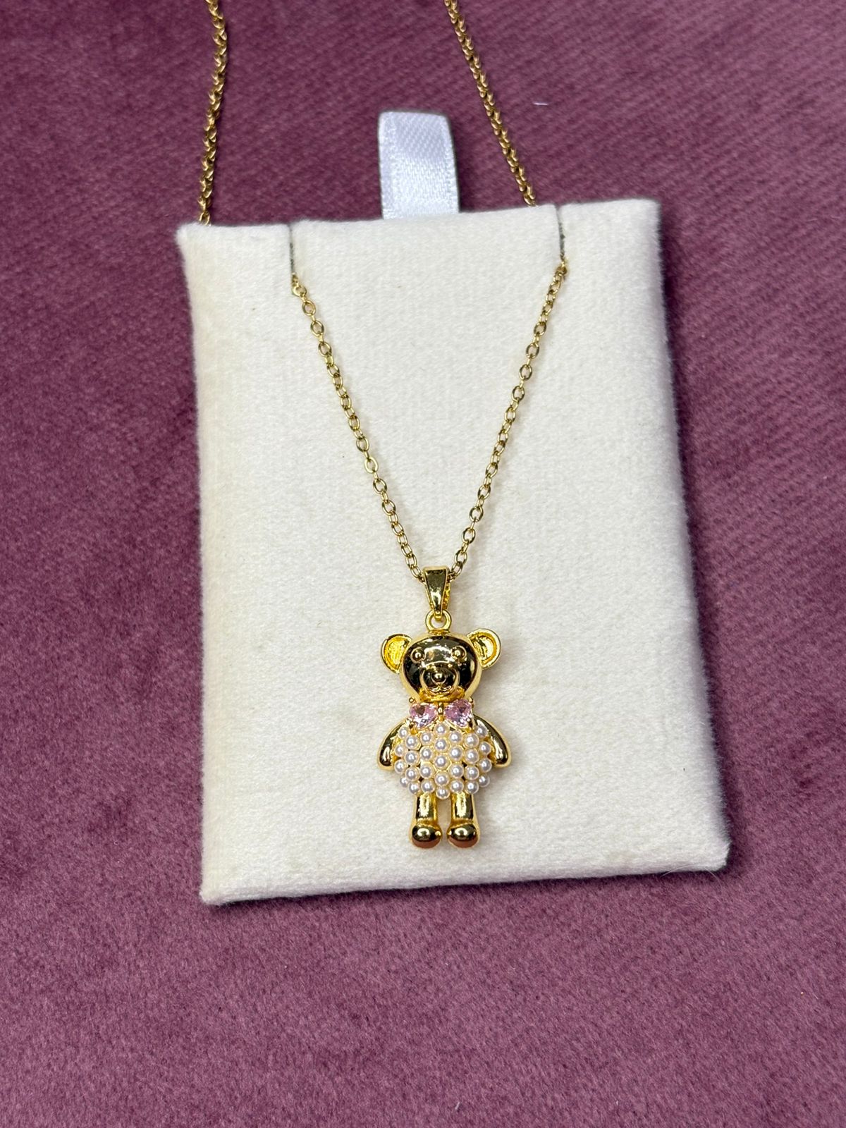 2-in-1 Teddy Bear Necklace - Dual Look Teddy Necklace