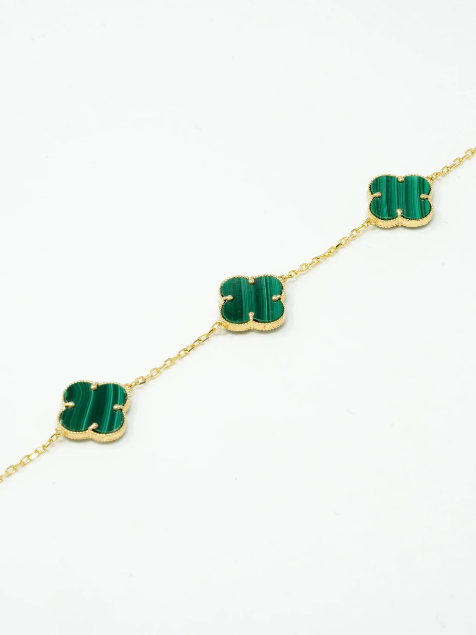 Green Clover Charm Bracelet