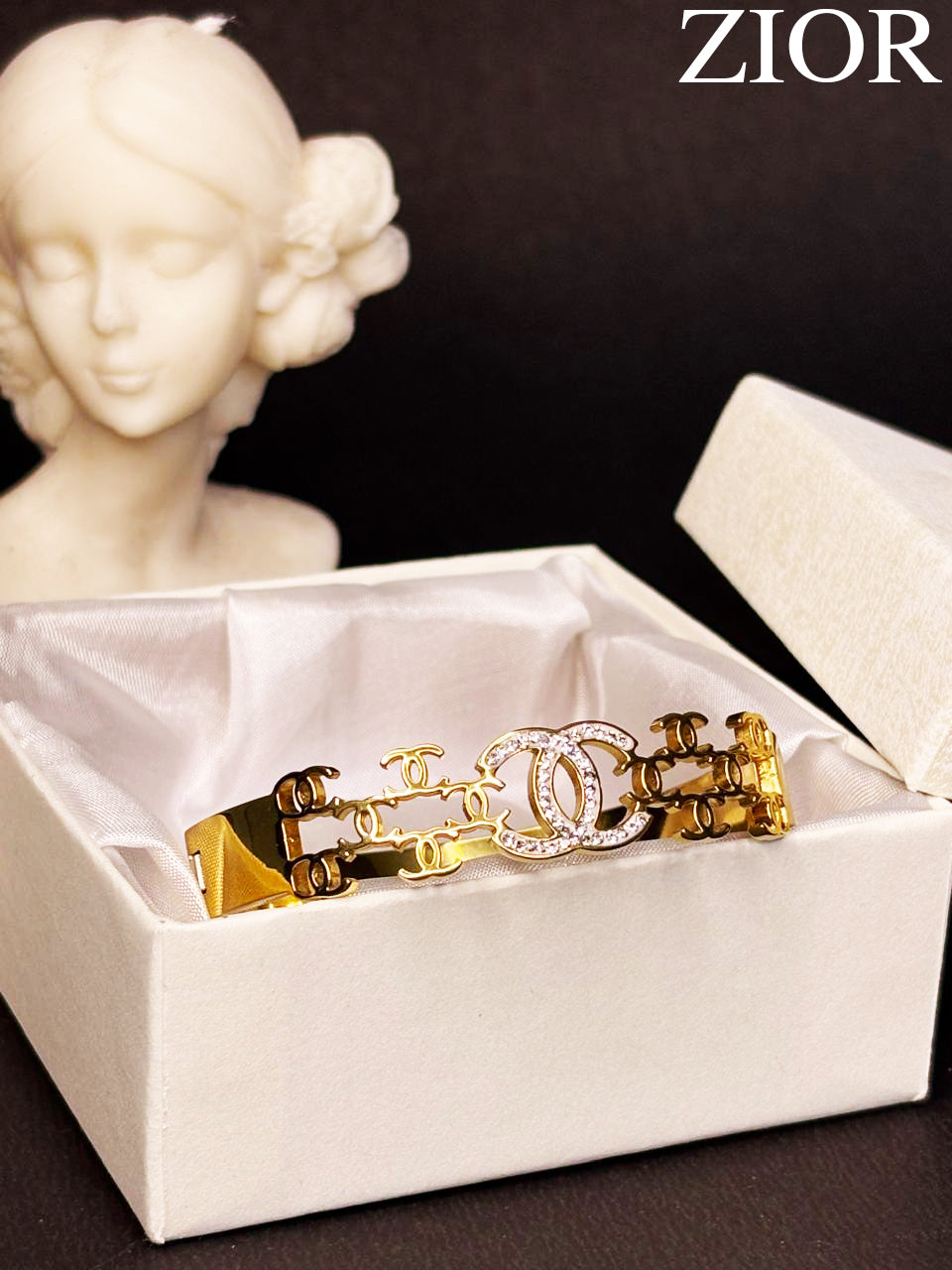 ZIOR Women's Gucci Gold-Plated Designer Bracelet