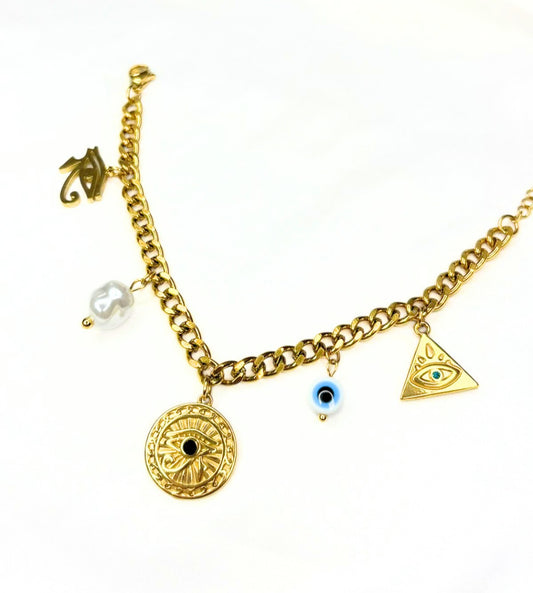 Mystic Evil Eye Charm Bracelet