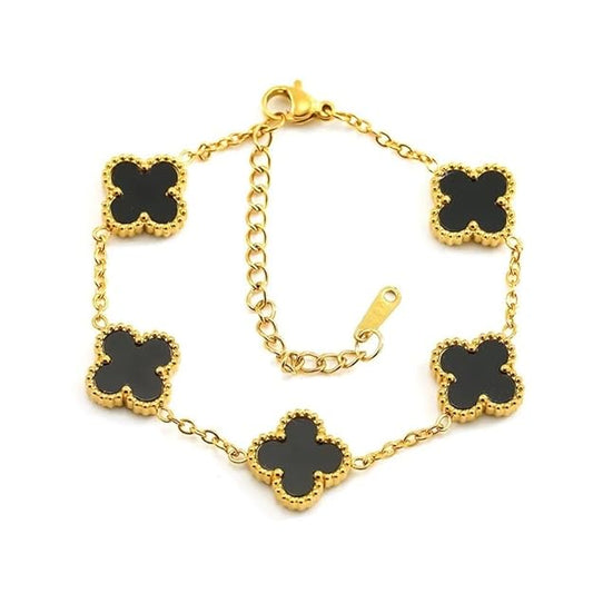 Black Clover Charm Bracelet