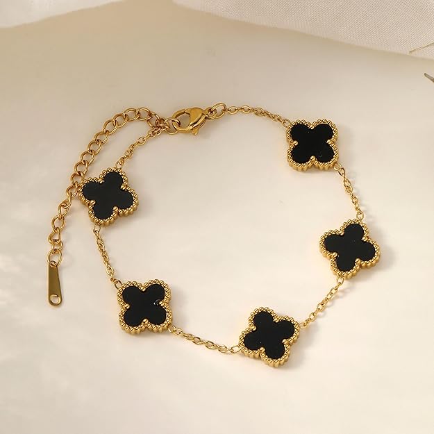 Black Clover Charm Bracelet
