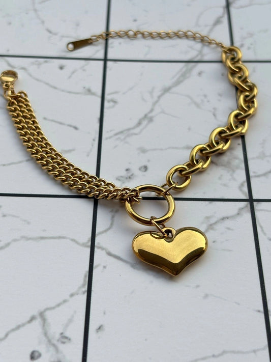 HEAVY ON HEART BRACELET