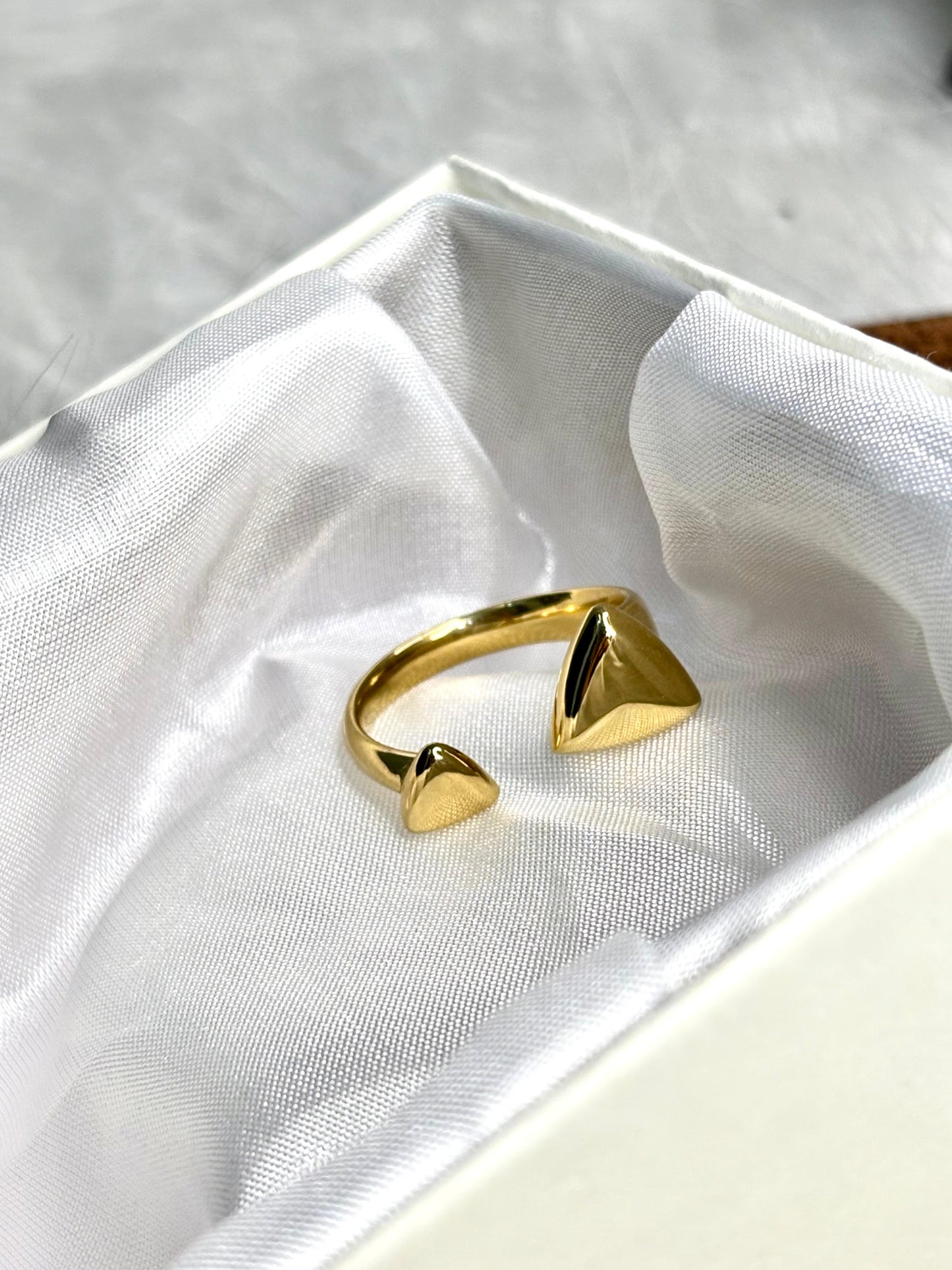 Durable Anti-Tarnish Gold Plated Modern Design Ring | Korean Inspired Women's Finger Jewellery