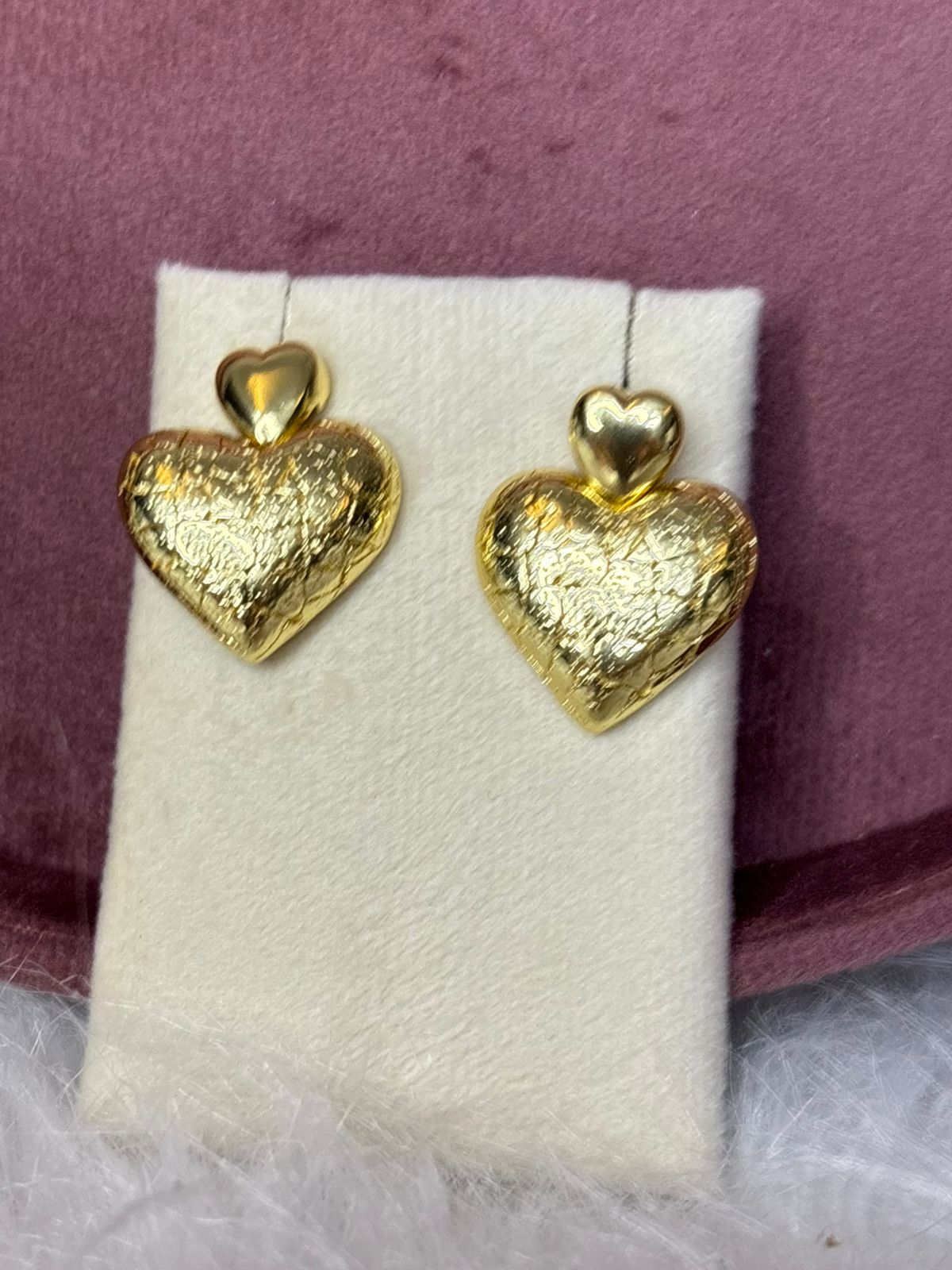 Crack-Heart Broken Style Earrings
