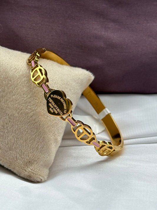 Tiffany and Co. Pink heart Bracelet