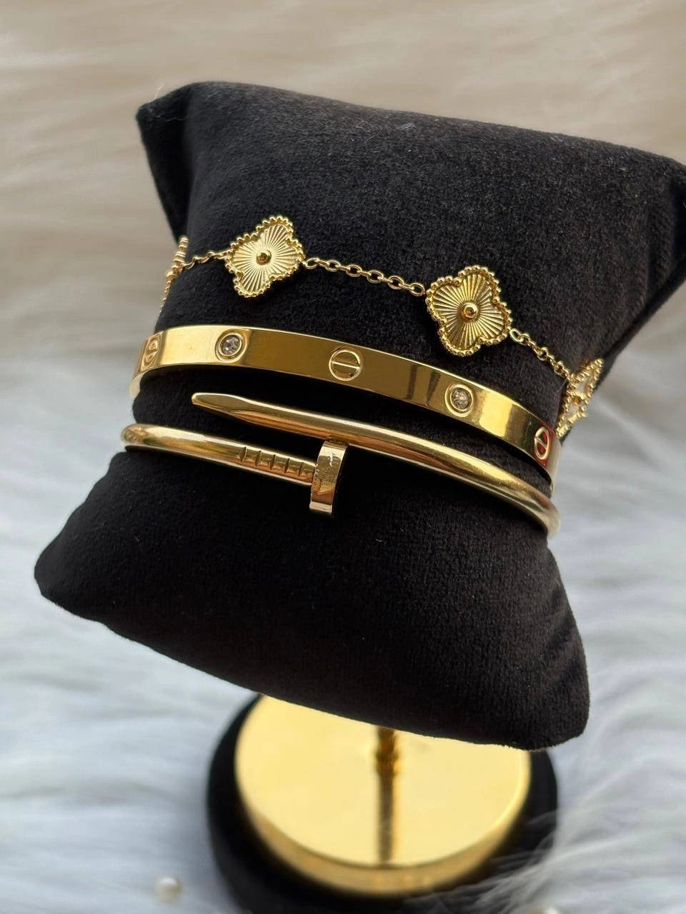 3 PIECES ANTI-TARNISH STACK BANGLE COMBO